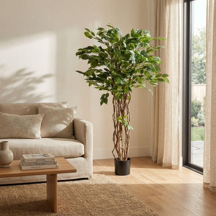 Kunstplant Ficus Liana - Vioolbladplant - ↕140cm