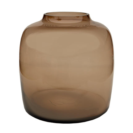 Vaas glas - M - H25 W25 - Bartica - Taupe