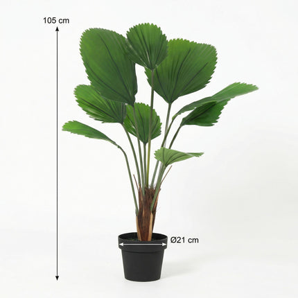 Kunstplant Licuala Grandis - ↕100cm
