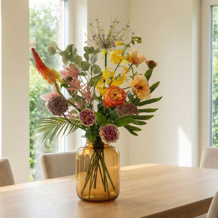 Kunstbloemen boeket - Tropical Chic Deluxe - Real Touch - 13 stelen - ↕105 cm