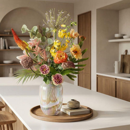 Kunstbloemen boeket - Tropical Chic Deluxe - Real Touch - 13 stelen - ↕105 cm