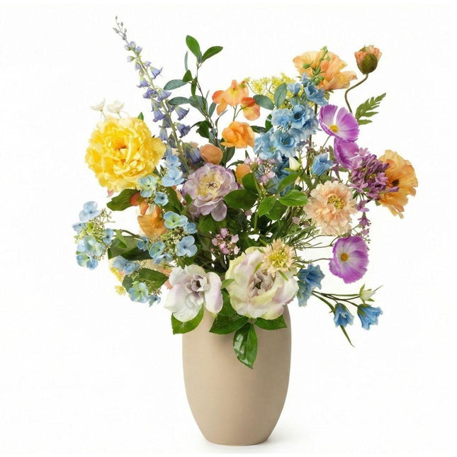Kunstbloemen boeket - Soft Spring Deluxe - Real Touch - 18 stelen - ↕85cm