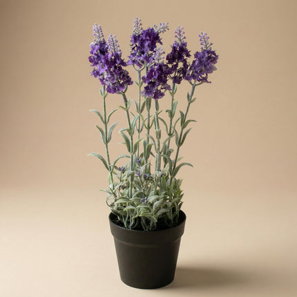 Kunstplant lavendel in pot - ↕28 cm