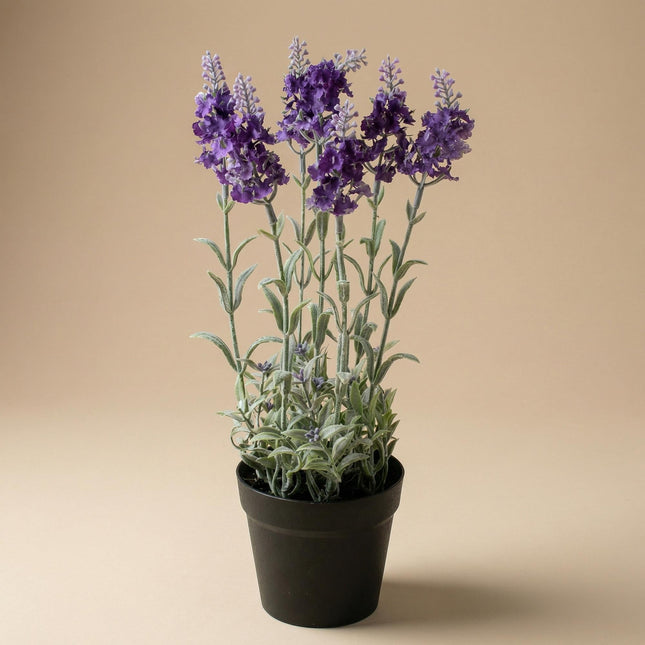 Kunstplant lavendel in pot - ↕28 cm