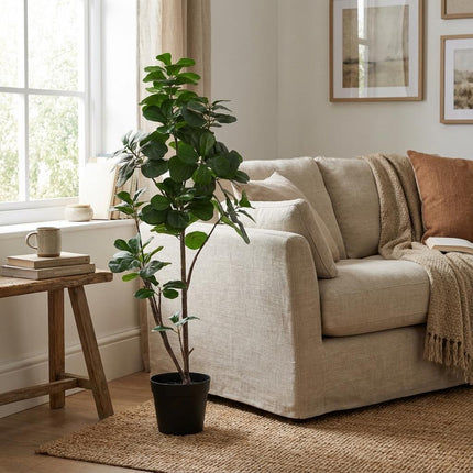 Kunstplant Ficus lyrata vertakt - ↕150cm