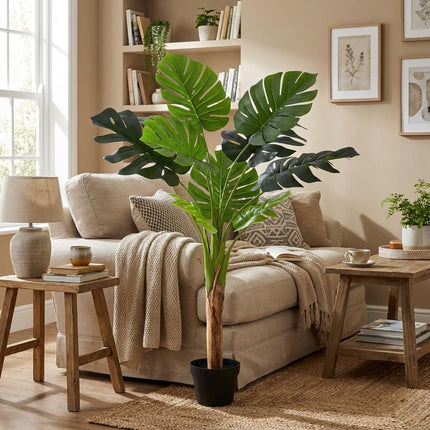 Kunstplant Monstera Deliciosa - ↕120cm
