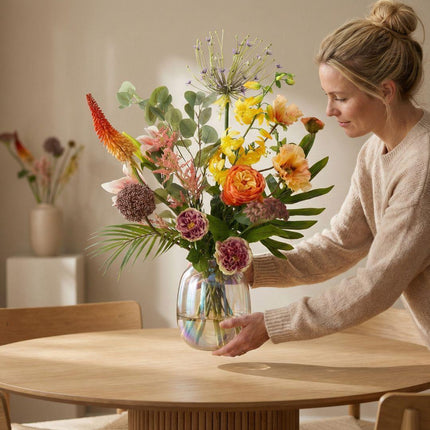 Kunstbloemen boeket - Tropical Chic Deluxe - Real Touch - 13 stelen - ↕105 cm