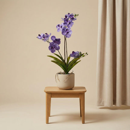Kunstplant Orchidee Vanda in pot - ↕60cm