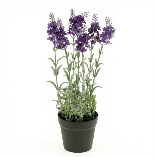 Kunstplant lavendel in pot - ↕28 cm