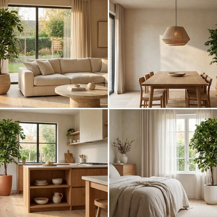 Kunstplant Ficus Deluxe Vine Kunstboom - ↕140cm