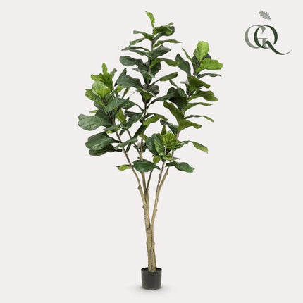 Kunstplant Ficus Lyrara - Tabaksplant - ↕210cm - Ø17cm