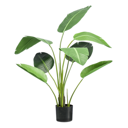 Kunstplant Strelitzia nicolai - Paradijsvogelbloem - ↕120cm - Ø15cm