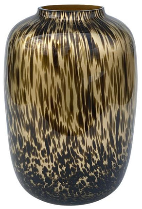 Vaas glas - M - H35 W25 - Artic Cheetah Gold