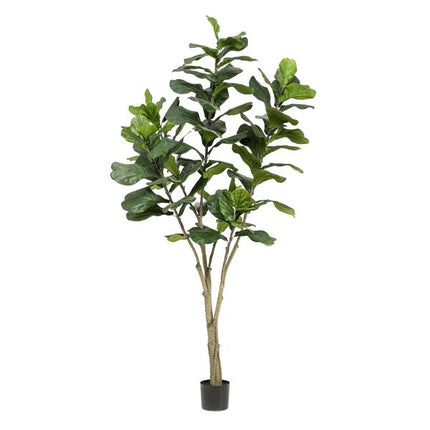Kunstplant Ficus Lyrara - Tabaksplant - ↕210cm - Ø17cm