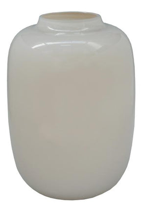 Vaas glas - M - H35 W25 - Artic Ivory