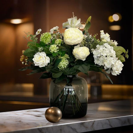 Kunstbloemen - Bouquet M - White Dream - ↕60cm