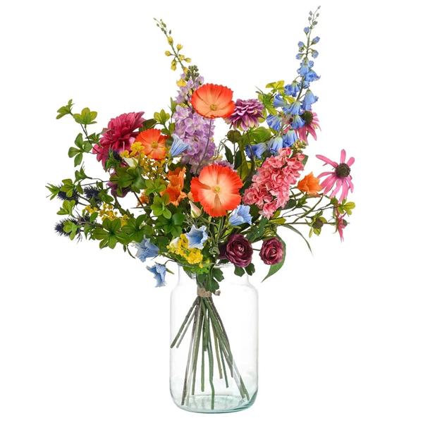Boeket Vibrant Harmony - ↕90cm - Kunstbloemen - Zijden bloemen