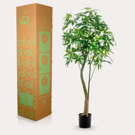 Kunstplant Pachira Aquatica - Geldboom - ↕180cm - Ø15cm