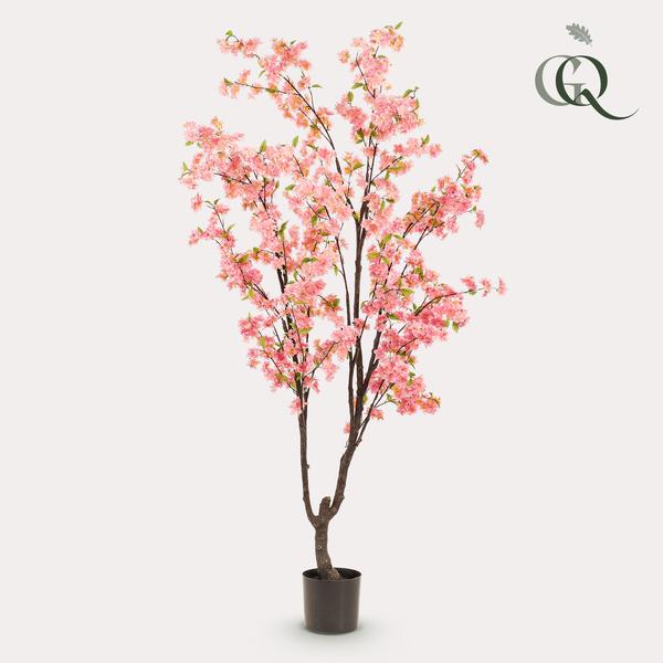 Kunstplant Prunus - Kersenbloesem - Roze - ↕210cm
