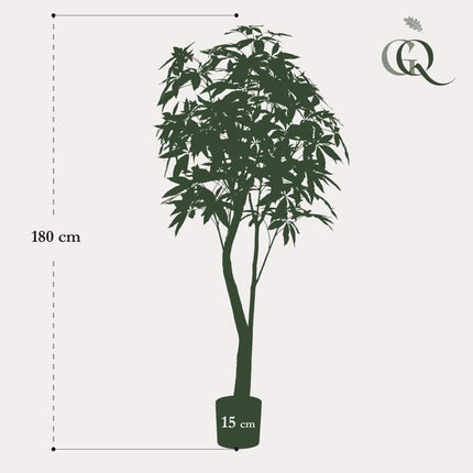 Kunstplant Pachira Aquatica - Geldboom - ↕180cm - Ø15cm