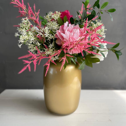 Kunstbloemen - Boeket L - Shiny Pink - ↕80cm