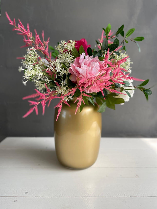 Kunstbloemen - Boeket L - Shiny Pink - ↕80cm