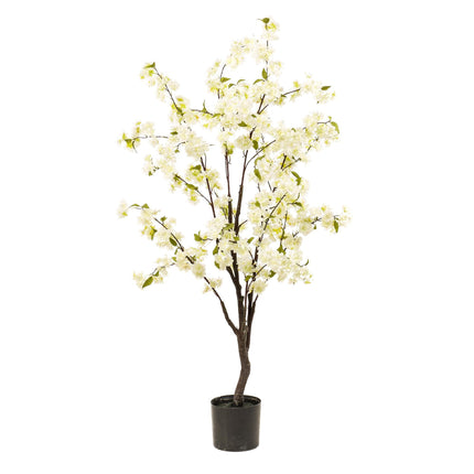 Kunstplant Kersenbloesem - Wit - ↕135 - Ø14cm