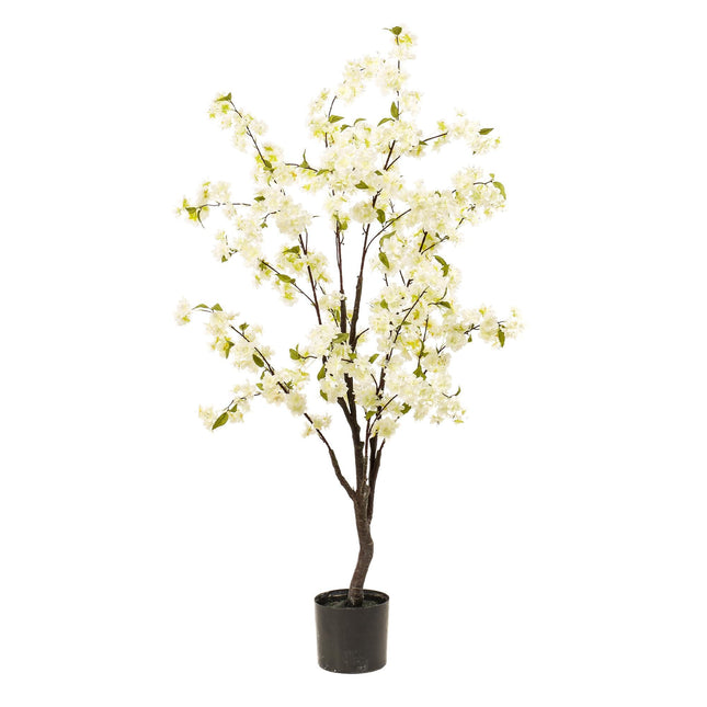 Kunstplant Kersenbloesem - Wit - ↕135 - Ø14cm