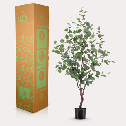 Kunstplant Eucalyptus - Blauwe Gomboom - ↕120cm - Ø14cm