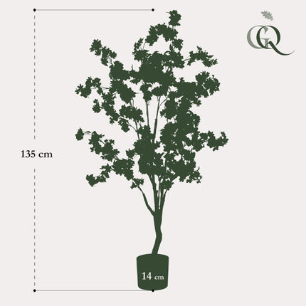 Kunstplant Kersenbloesem - Wit - ↕135 - Ø14cm