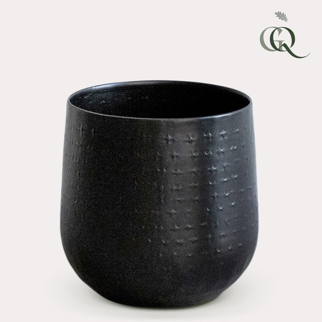 Plantenpot - Matzwart - Gina Da Karakter - S - H16 - W16