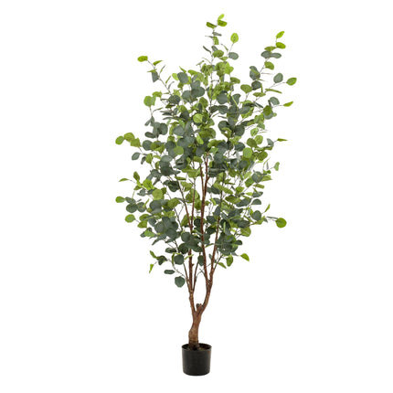 Kunstplant Eucalyptus - Blauwe Gomboom  - ↕140cm - Ø15cm