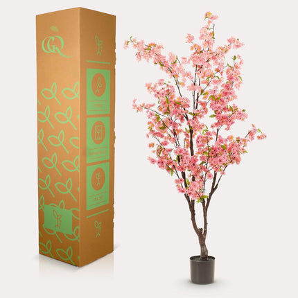 Kunstplant Kersenbloesem - Roze - ↕175cm - Ø15cm