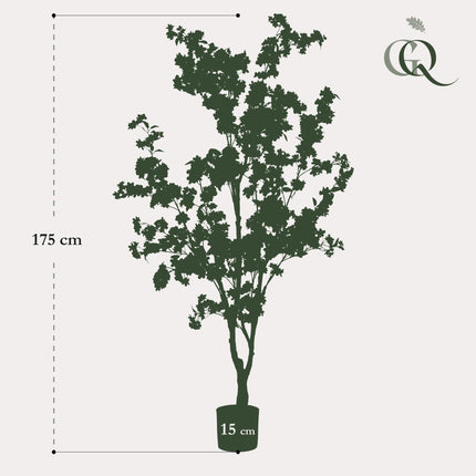 Kunstplant Kersenbloesem - Wit - ↕175cm - Ø15cm