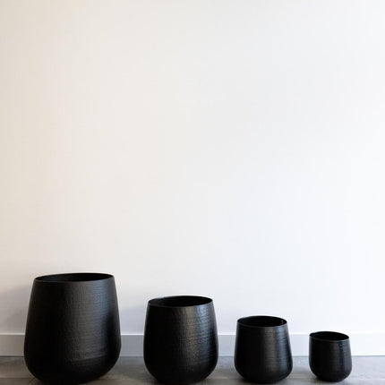 Plantenpot - Matzwart - Gina Da Karakter - L - H30 - W28