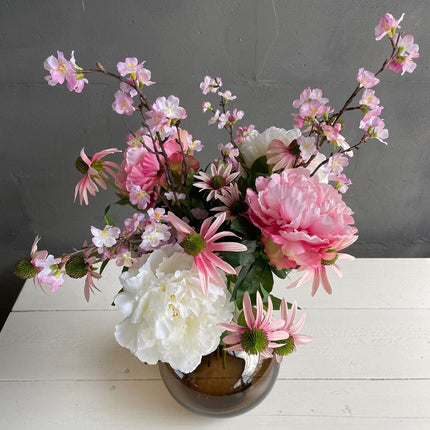 Kunstbloemen - Boeket L - Pink Summer - ↕80cm