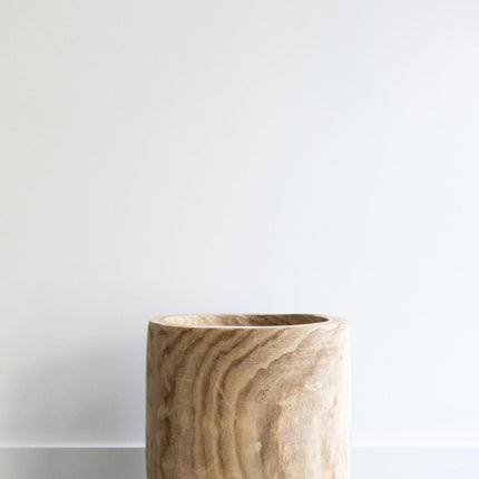 Pot - Hout lichtbruin - Pia pot - XL - H42 - W40 - Plantenpot
