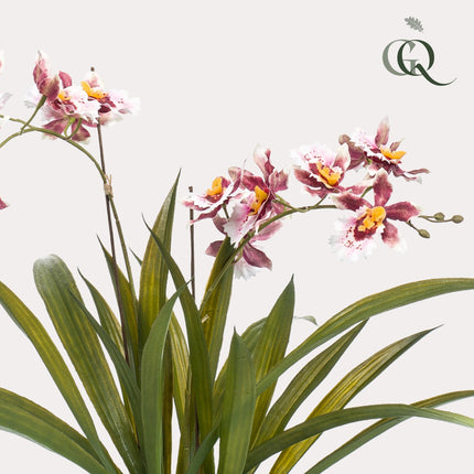 Kunstplant Orchidee - Bordeaux - ↕45cm - Ø16cm