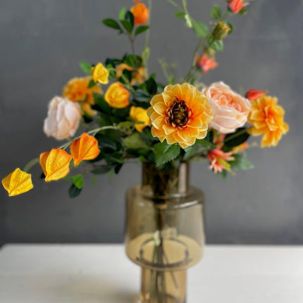 Kunstbloemen - Boeket L - Pretty Orange - ↕80cm