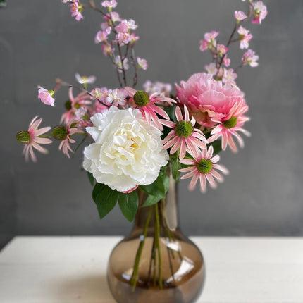 Kunstbloemen - Boeket L - Pink Summer - ↕80cm