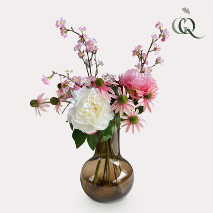 Kunstbloemen - Boeket L - Pink Summer - ↕80cm